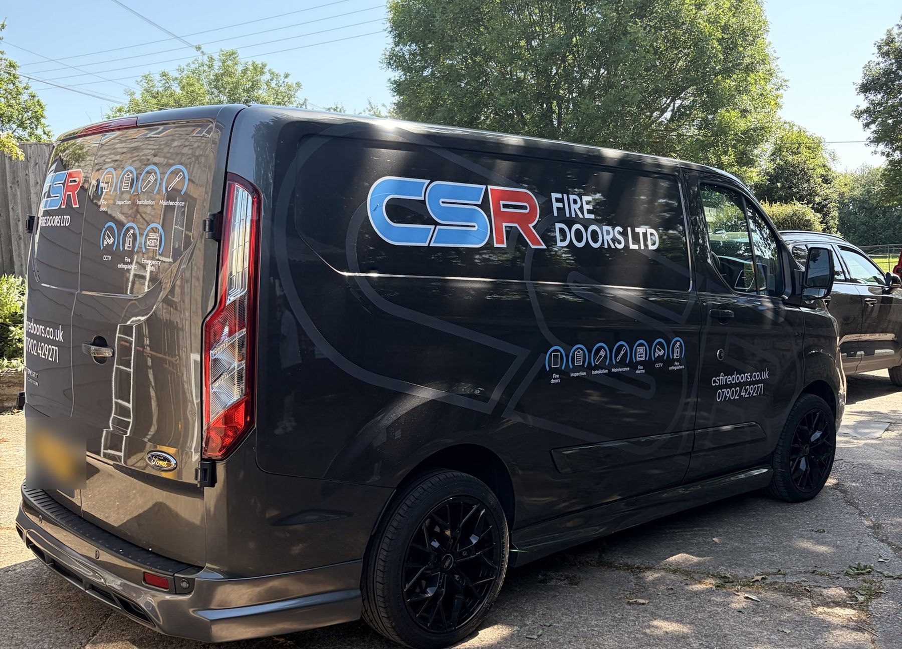 The CSR Fire Doors van